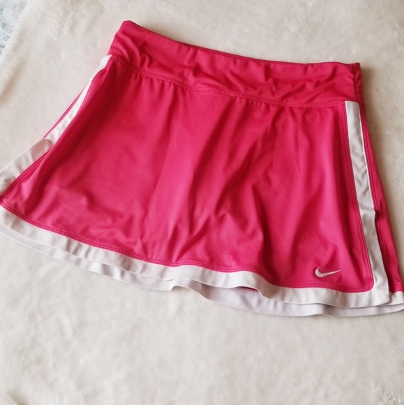 Nike Pants - NIKE DRI-FIT Pink&White Derails Sport SKORT
